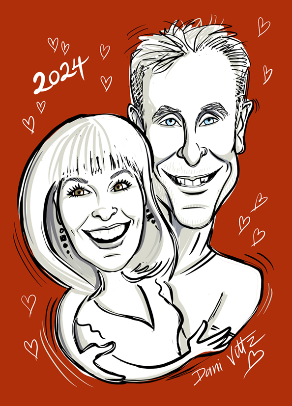 Furry Friends Caricature portrait