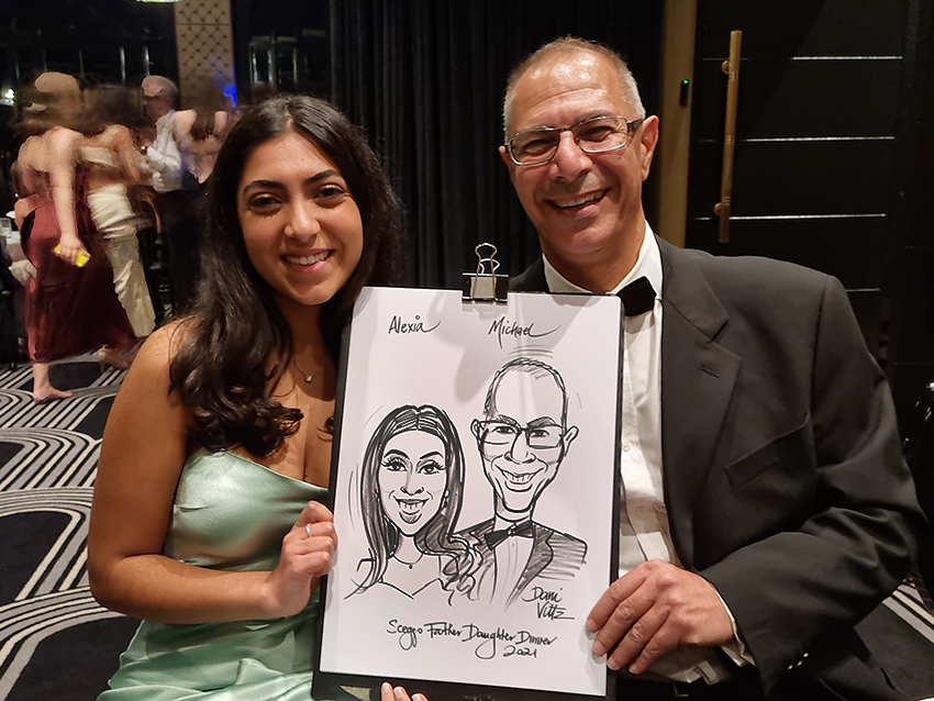 Live caricatures