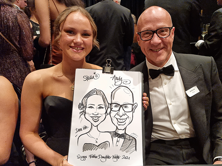 Live Caricature at event